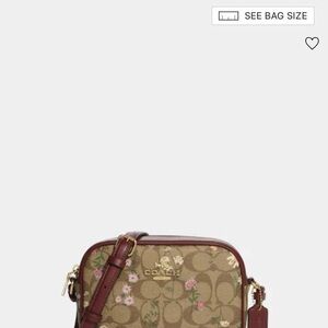 Coach Brown Floral Crossbody Bag